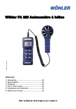 Preview for 21 page of Wohler FA 320 Manual