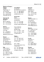 Preview for 42 page of Wohler FA 320 Manual