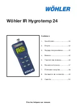 Предварительный просмотр 39 страницы Wohler IR Hygrotemp 24 Operating Instructions Manual