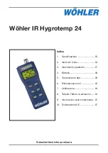 Предварительный просмотр 51 страницы Wohler IR Hygrotemp 24 Operating Instructions Manual