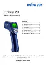 Wohler IR Temp 210 Manual preview