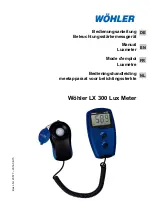 Wohler LX 300 Manual preview