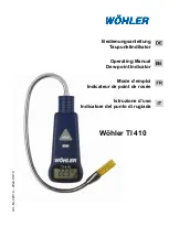 Preview for 1 page of Wohler TI 410 Operating Manual