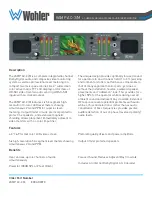 Preview for 1 page of Wohler VAMP AC-3/M Brochure & Specs