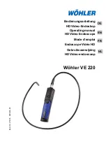 Preview for 1 page of Wohler VE 220 Operating Manual