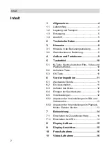 Preview for 2 page of Wohler VE 320 Operating Manual