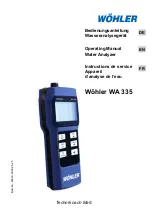 Wohler WA 335 Operating Manual preview