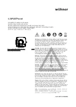 Preview for 1 page of Wöhner CAPUS 23934 Manual