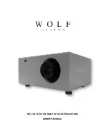 Preview for 1 page of Wolf cinema REF-1000 Owner'S Manual