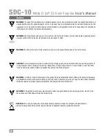 Preview for 3 page of Wolf cinema SDC-10 User Manual