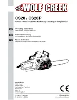 Wolf Creek CS20 Operating Instructions Manual preview
