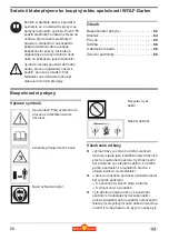 Предварительный просмотр 62 страницы Wolf Garten Campus 250 RT Operating Instructions Manual