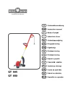 Предварительный просмотр 1 страницы Wolf Garten GT 845 Instruction Manual