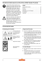 Предварительный просмотр 4 страницы Wolf Garten LI-ION POWER BA 700 Operating Instructions Manual