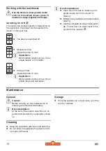 Предварительный просмотр 12 страницы Wolf Garten LI-ION POWER BA 700 Operating Instructions Manual