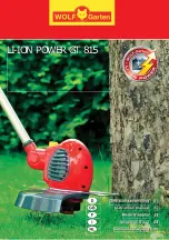 Предварительный просмотр 1 страницы Wolf Garten LI-ION POWER GT 815 Instruction Manual