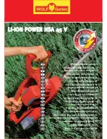 Wolf Garten LI-ION POWER HSA 45 V Original Operating Instructions preview