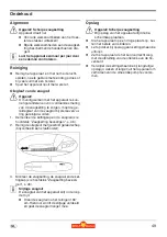 Preview for 49 page of Wolf Garten Li-ION POWER PSA 700 Original Operating Instructions