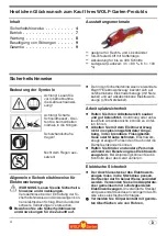 Preview for 4 page of Wolf Garten RR 2000 Original Operating Instructions