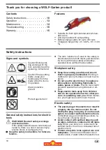 Preview for 10 page of Wolf Garten RR 2000 Original Operating Instructions