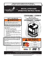 Preview for 1 page of Wolf Steel Continental Fireplace CDVS500P Installation And Operating Instructions Manual