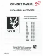 Wolf 2PS Owner'S Manual preview