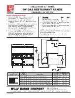 Предварительный просмотр 2 страницы Wolf C60CB-6FT24 Specifications