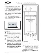 Preview for 9 page of Wolf CGG-1K-24 Installation And Operating Instructions Manual