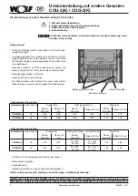 Preview for 2 page of Wolf CGG-2 Instructions Manual