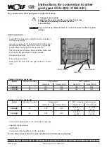 Preview for 3 page of Wolf CGG-2 Instructions Manual