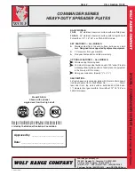 Preview for 1 page of Wolf Commander Series Heavy-Duty Spreader Plates FS-36 Specification Sheet