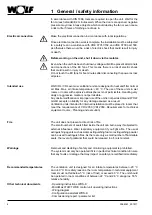 Preview for 4 page of Wolf CRL evo max Series Installation And Maintenance Instructions Manual