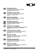 Preview for 1 page of Wolf CSW-120 Installation Instructions Manual