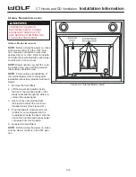 Preview for 20 page of Wolf CT Installation And Operation Manual