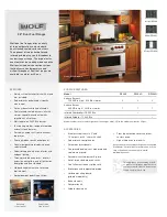 Wolf DF364C Specification Sheet preview