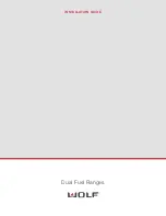 Wolf DUAL FUEL RANGES Installation Manual preview