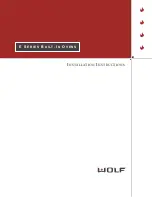 Wolf E Series SO30-2F/S Installation Instructions Manual preview