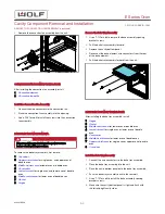 Предварительный просмотр 54 страницы Wolf E Series General Information Manual