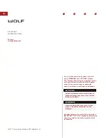 Preview for 4 page of Wolf e Series Installation Instructions Manual