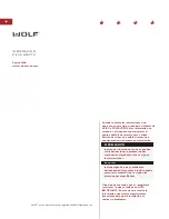 Preview for 22 page of Wolf e Series Installation Instructions Manual