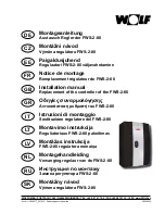 Wolf FWS-2-80 Installation Manual preview