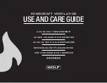 Preview for 1 page of Wolf ICBDD36 Use And Care Manual