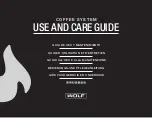 Preview for 1 page of Wolf ICBEC24-B Use And Care Manual