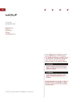 Предварительный просмотр 2 страницы Wolf IF15 Installation Instructions Manual