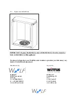 Preview for 25 page of Wolf Lascar Installation Operating & Maintenance Manual