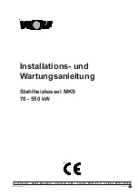 Wolf MKS 100 Installation & Servicing Instructions Manual preview