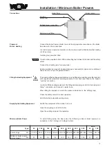 Preview for 13 page of Wolf MKS 100 Installation & Servicing Instructions Manual