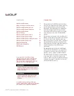 Preview for 2 page of Wolf MWD24-2S, MWD30-2U Use & Care Manual