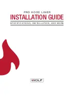 Предварительный просмотр 1 страницы Wolf Pro Hood Liner Installation Manual