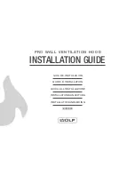 Wolf Pro Wall Series Installation Manual preview